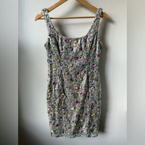 GIANNI BINI Libby Dress Nautical Gardens Sequin Party Dress Bodycon Floral 2‎